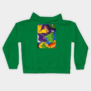 Tea for Two Abstract  Section 4 Kids Hoodie